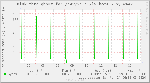 Disk throughput for /dev/vg_g1/lv_home